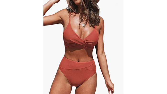 CUPSHE - High Waisted V Neck Twist Front $32.99 (amazon)